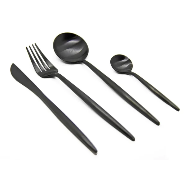 Finery - Cutlery Set 24pc - Carbon Black.