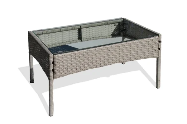 Lifestyle Outdoor Rattan 4pc Set - L.Grey Cream Cu - Image 3