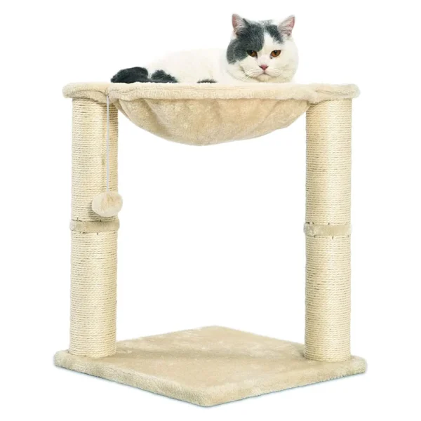 Rex-2 Pole Tower Pet Scratcher Post. Beige - Image 5