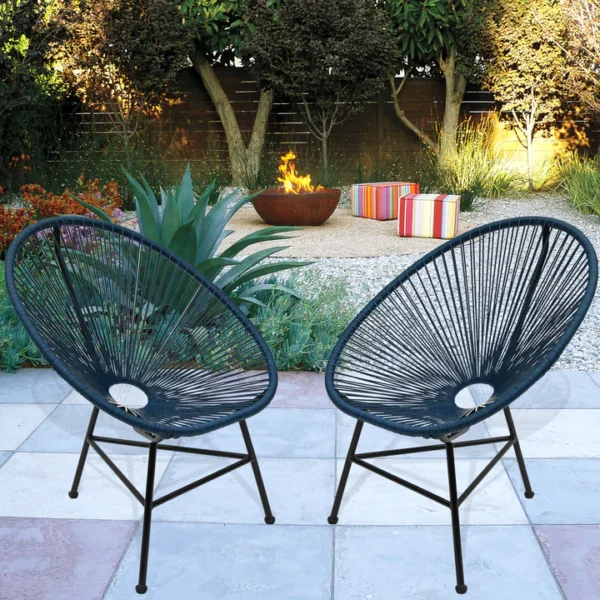 Fine Living Acapulco Chair - Navy - Image 2