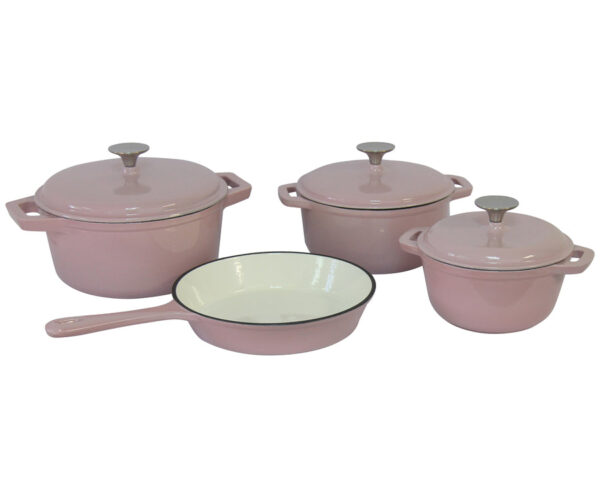 Cast Iron - 7 Piece - Pastel Pink