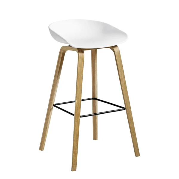 Emma Bar Stool - White - Image 3