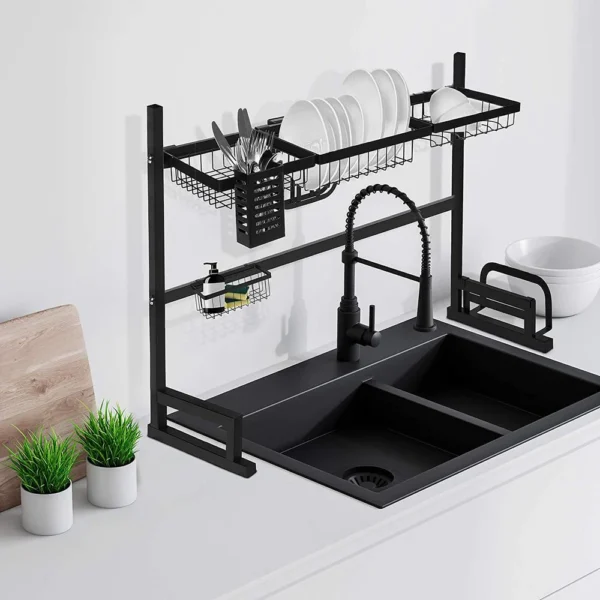 Fine Living - Incredible Iron Oversink Drying Rack - Black - Image 3