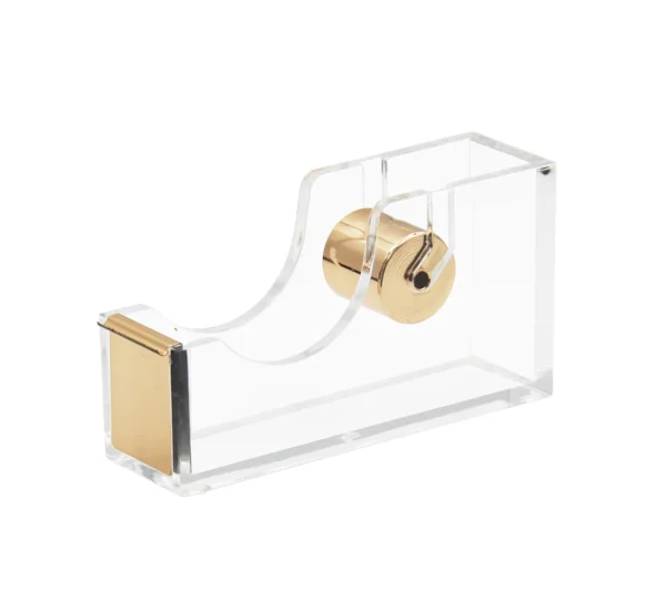 Acrylic Sellotape Holder - Gold