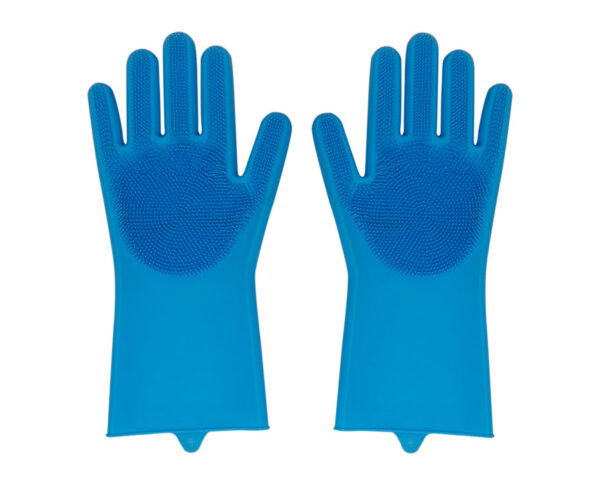 Silicone Kitchen Gloves - Blue