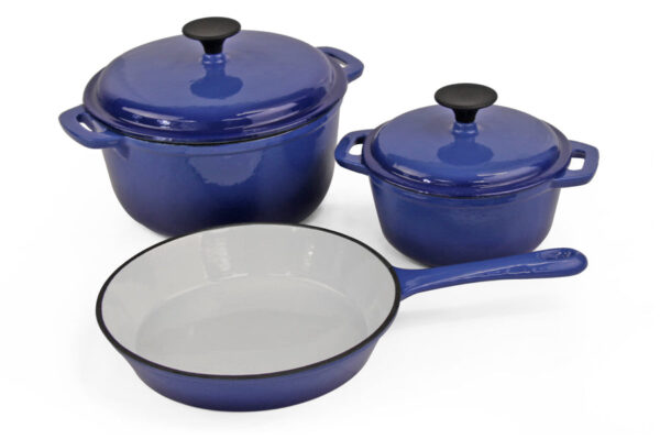 Cast Iron - 7 Piece - Double blue