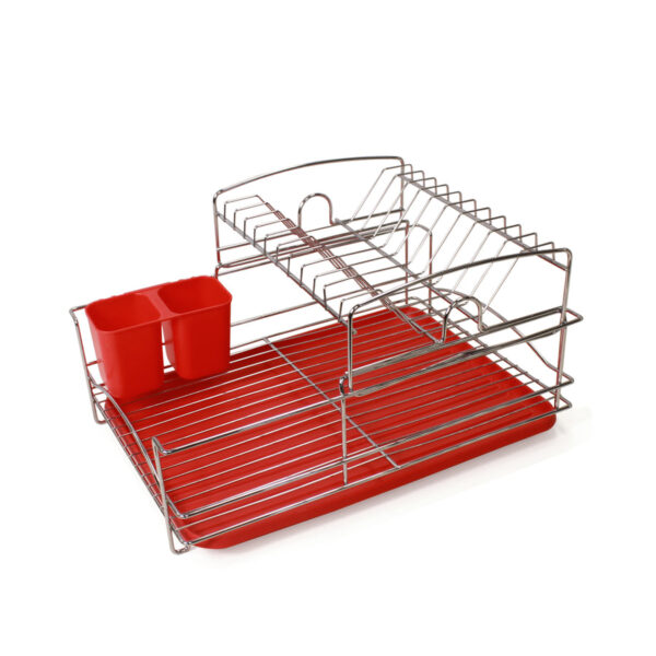 Fine Living Balcony Dish Rack - Red